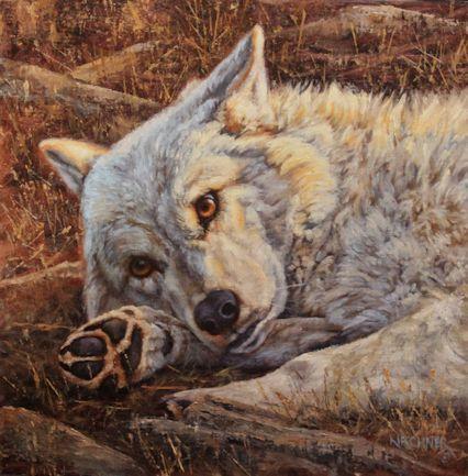 Acrtic Wolf, wolf, grey wolf, wolves, wolf art, arctic wolf art, nature art, nature artwork, nature paintings, western art, western artwork, western wildlife paintings, leslie kirchner, wolf painting, wolf art. arctic wolf art, arctic wolf painting, leslie kirchner art